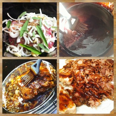 pork roast collage