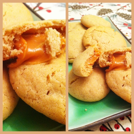 apple spiced caramel cookies